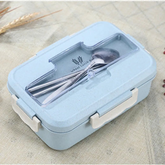 Bento Box Eco-Friendly Lunch Box Food Container Wheat Straw Material Microwavable Dinnerware Lunchbox